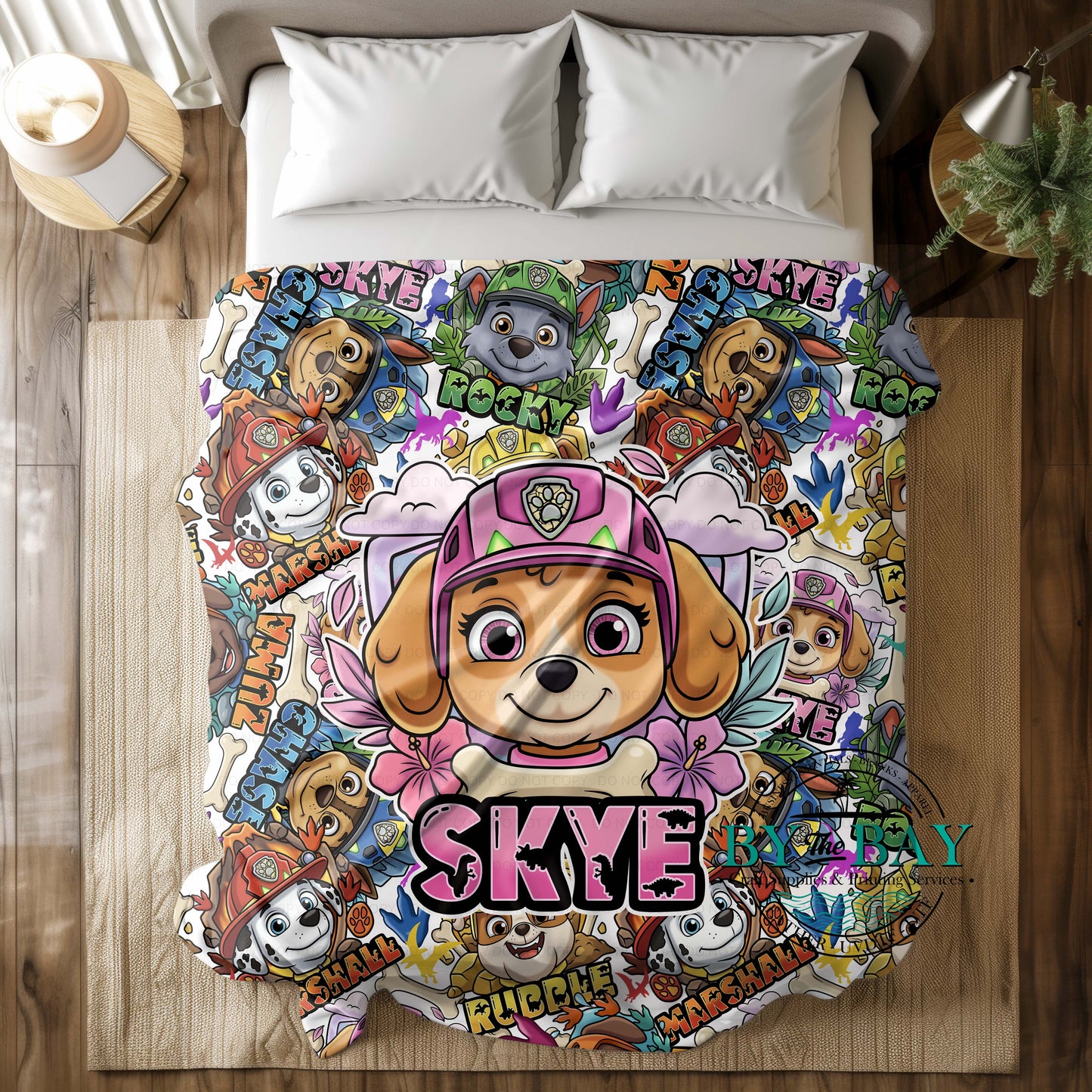 P Pups Pink Squish Minky Blankets (Various Sizes)