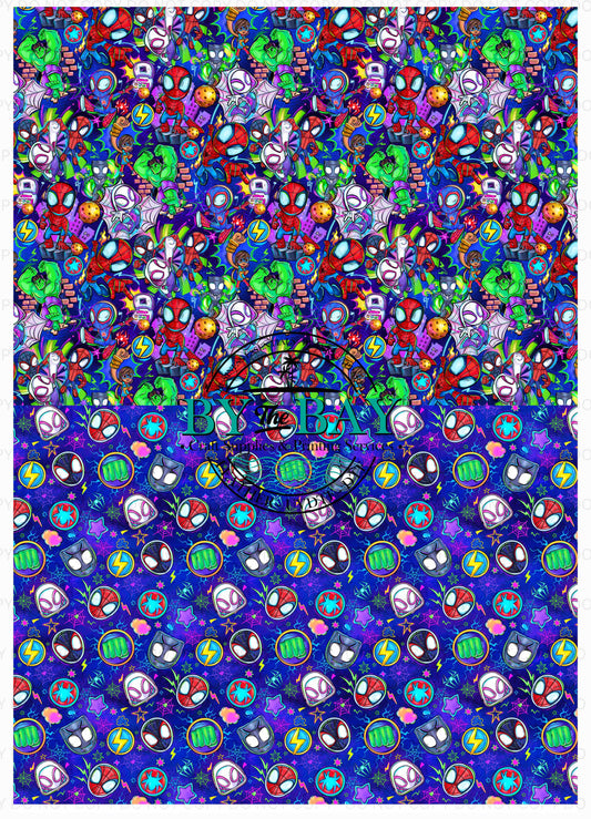 Spider Hero A4 Split Design Sheet