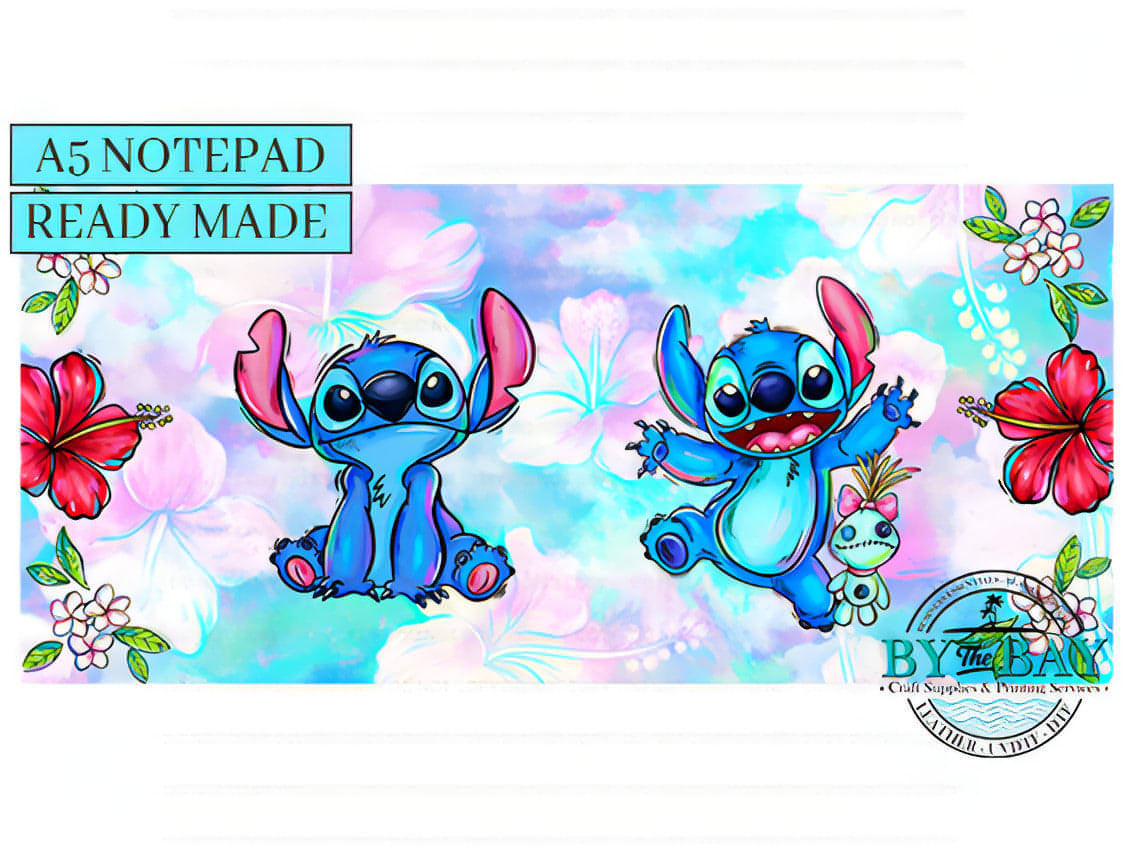 Stitch #1 - Ready made notepad Cover (Notepad & Pocket options available)