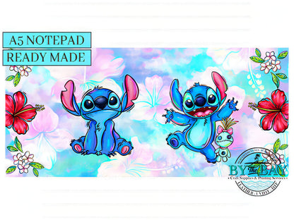 Stitch #1 - Ready made notepad Cover (Notepad & Pocket options available)