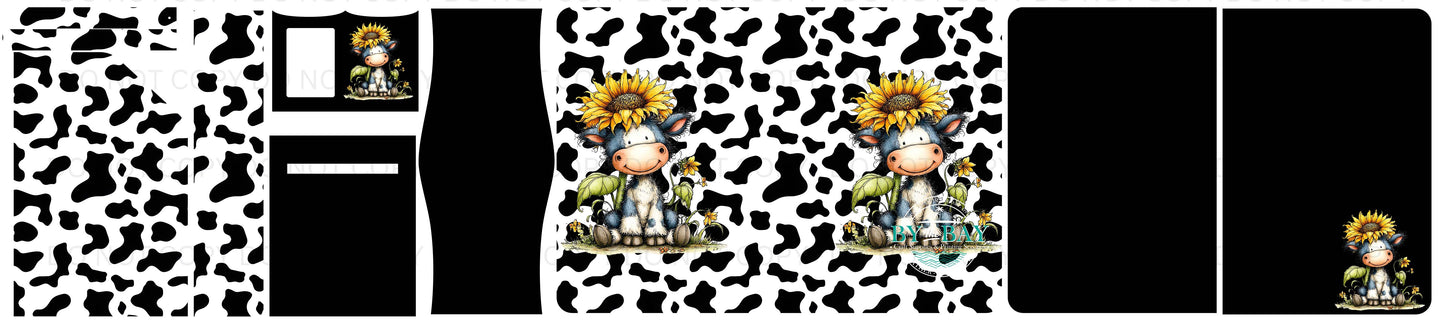Sunflower Cow Daydream Notepad Cut Sew Panel