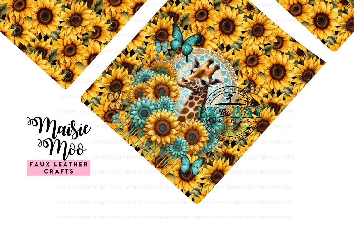 Sunflower Giraffe Ipad 11" & 13" & Kindle Sleeve (DIY & Ready made)