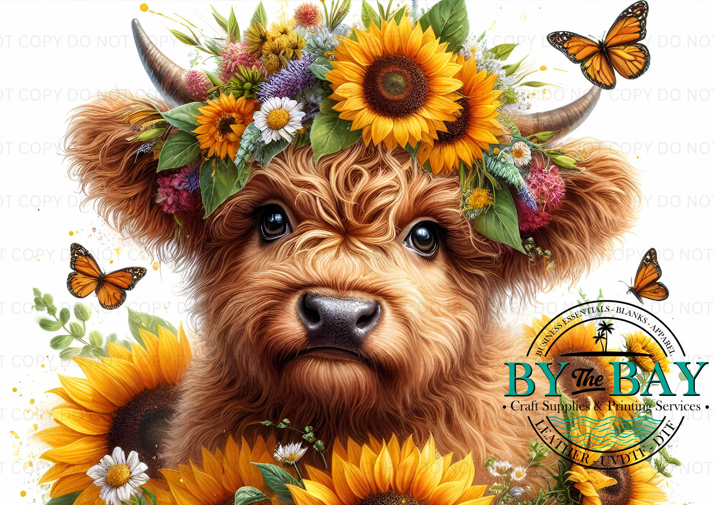 Sunflower Highland Bag Panel