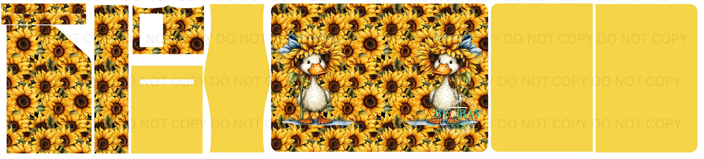 Sunflower Duck Daydream Notepad Cut Sew Panel