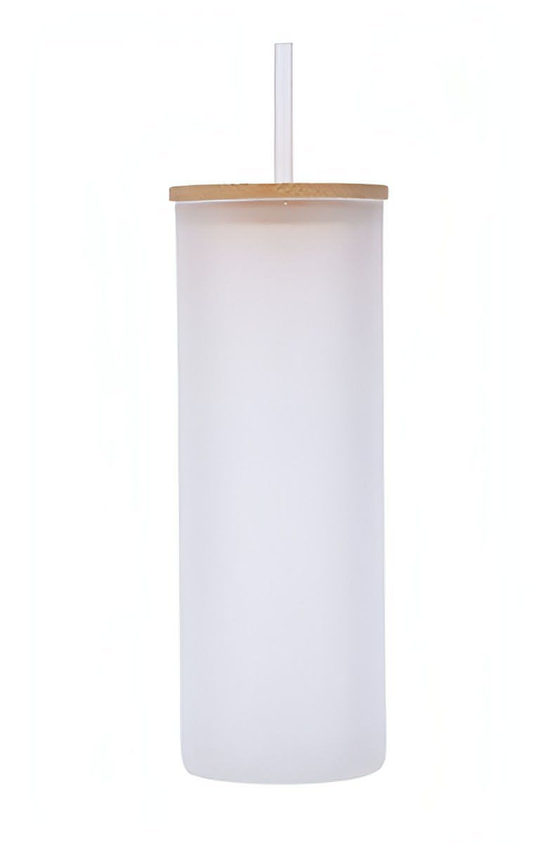 25oz Frosted Sublimation Glass Tumbler