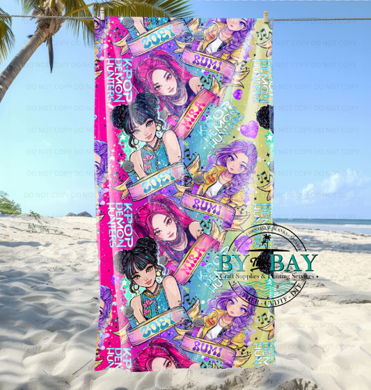 K POP Beach Towel