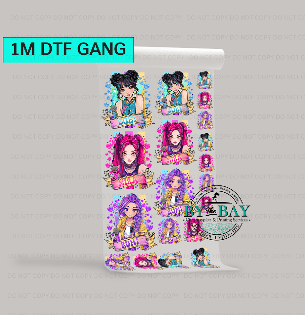 K P O P  2 Pre-designed 1m DTF Gang Sheet