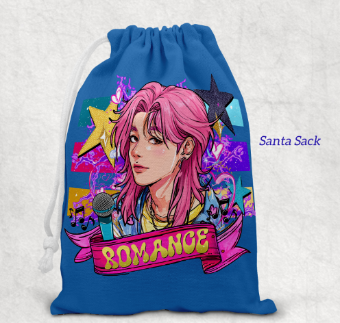 Romance Blue Santa Sack