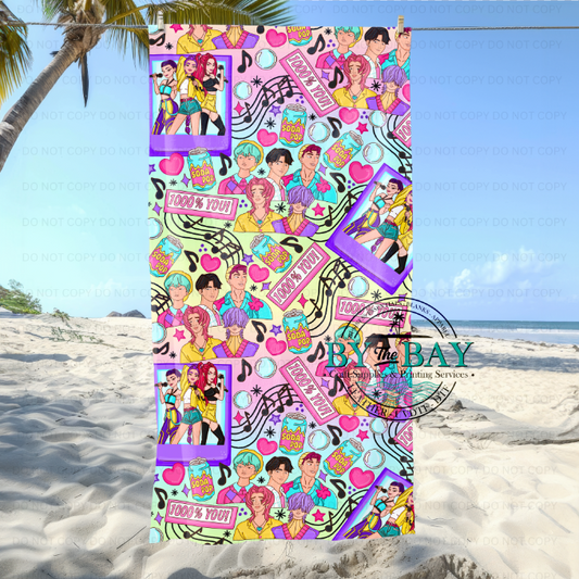 SB & KP Beach Towel