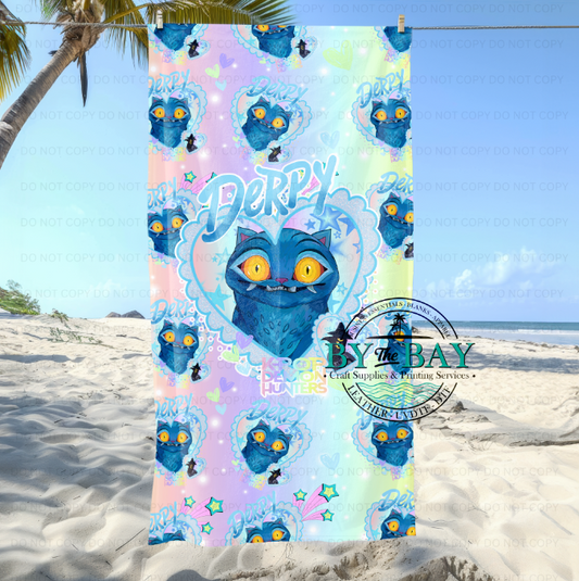 Derp Heart Beach Towel