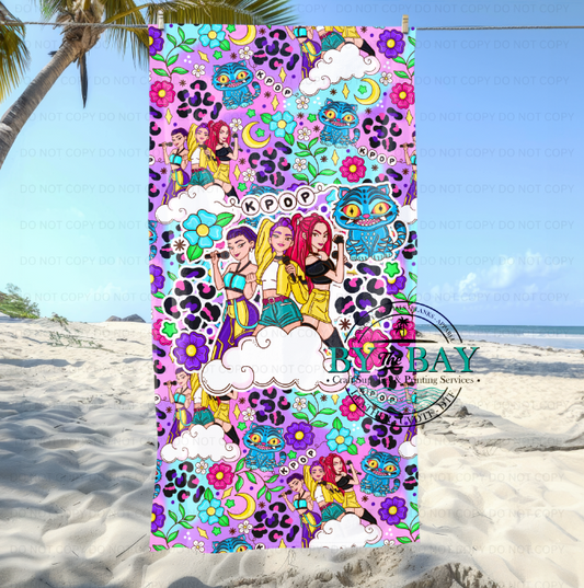 Purple Ombre KP Beach Towel