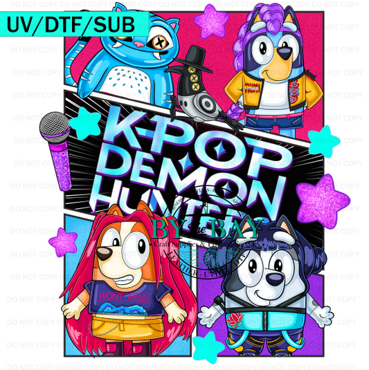 Blue Hunters UV/DTF/SUB Print