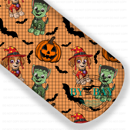 Halloween Patrol Orange Check