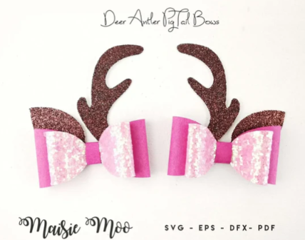 Deer Antler Pigtail Bows