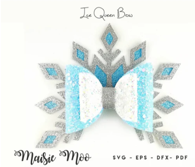 Ice Queen Frozen Bow