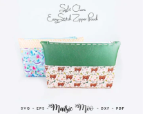 Split Clara Zipper Pouch