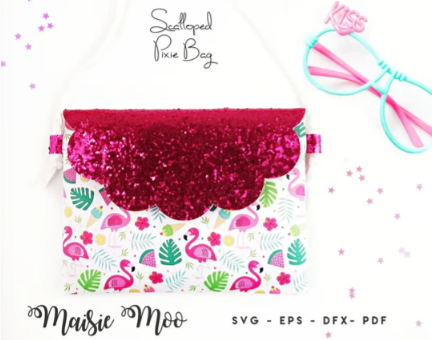 Scalloped Pixie Bag