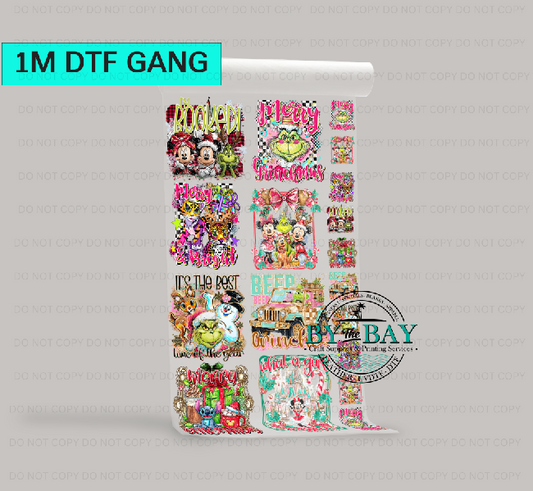 Christmas 1 Pre-designed 1m DTF Gang Sheet