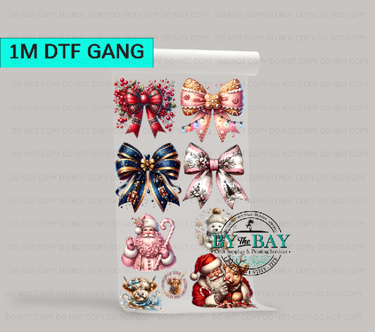 Christmas Pre-designed 1m DTF Gang Sheet