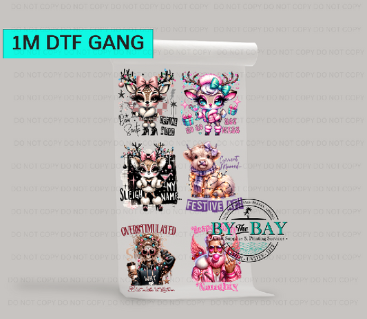 Adult Christmas 2 Pre-designed 1m DTF Gang Sheet