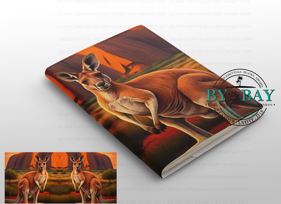 Sunset Kangaroo A5 (Ready made & DIY Notepad options available)