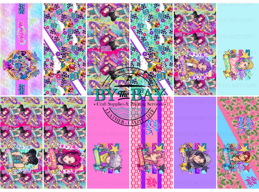 DH Notepad Covers DIY 1m - Pre-designed 1m Faux Leather/Vinyl Gang Sheet