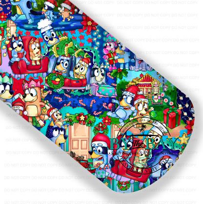 Blue Dog Christmas Main 2  (Various Colourways)