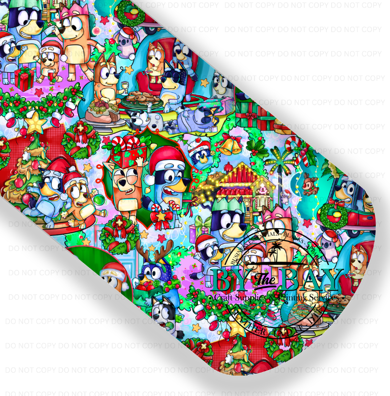 Blue Dog Christmas Main 1  (Various Colourways)