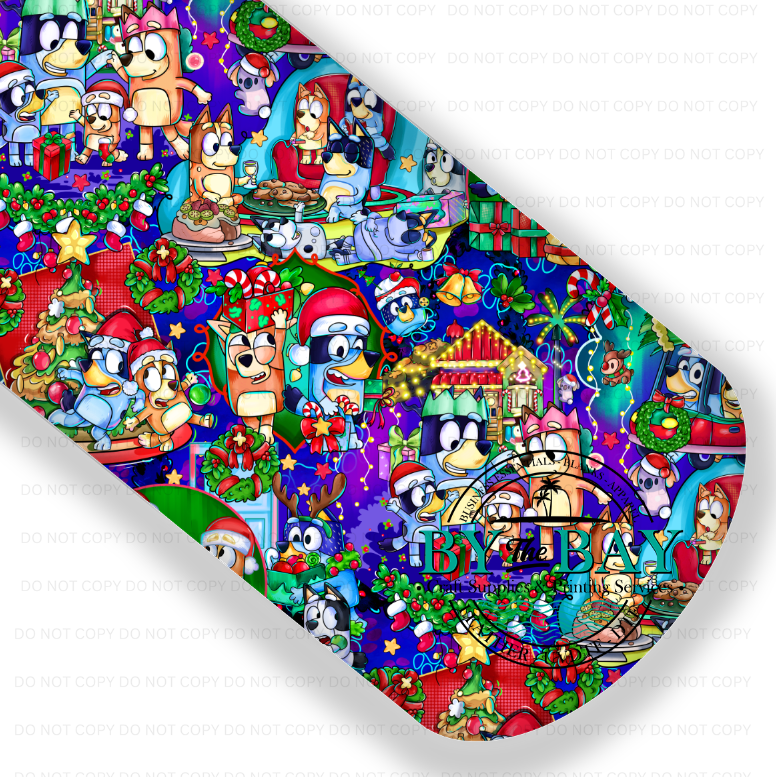 Blue Dog Christmas Main 1  (Various Colourways)