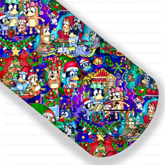 Blue Dog Christmas Main 1  (Various Colourways)