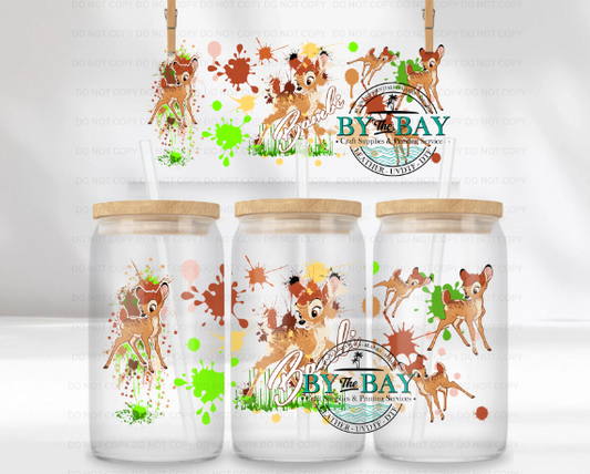 Bmbi Splatter  16oz UVDTF Wrap