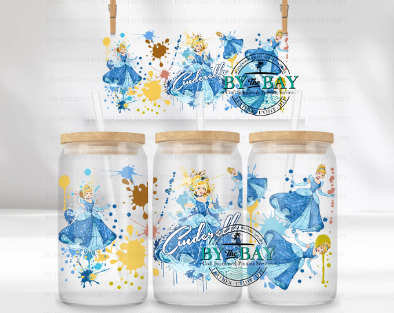 Princess C Splatter  16oz UVDTF Wrap