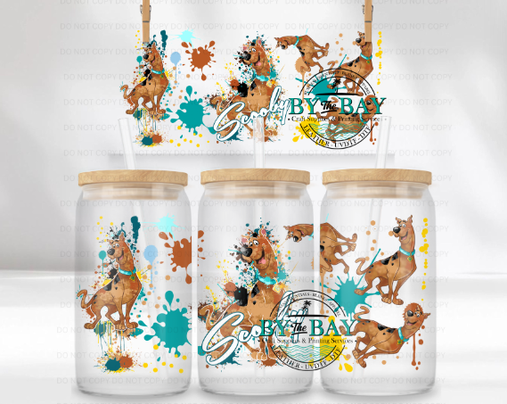 Scoo B Splatter  16oz UVDTF Wrap