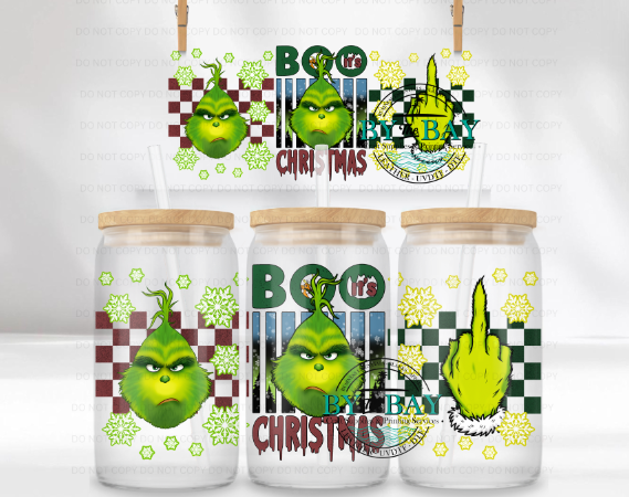 Mean Guy Boo 16oz UVDTF Wrap