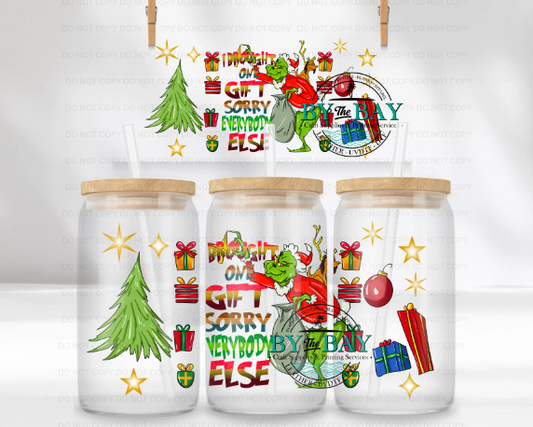 Brought on Gift Xmas 16oz UVDTF Wrap