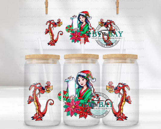 Princess M Xmas 16oz UVDTF Wrap