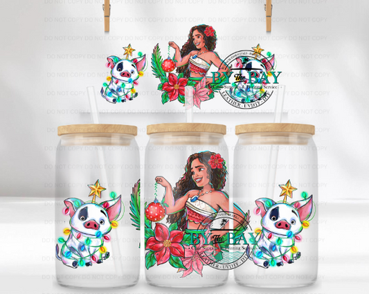 Island Princess Xmas 16oz UVDTF Wrap