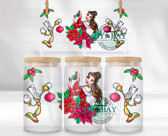 Princess B Xmas 16oz UVDTF Wrap