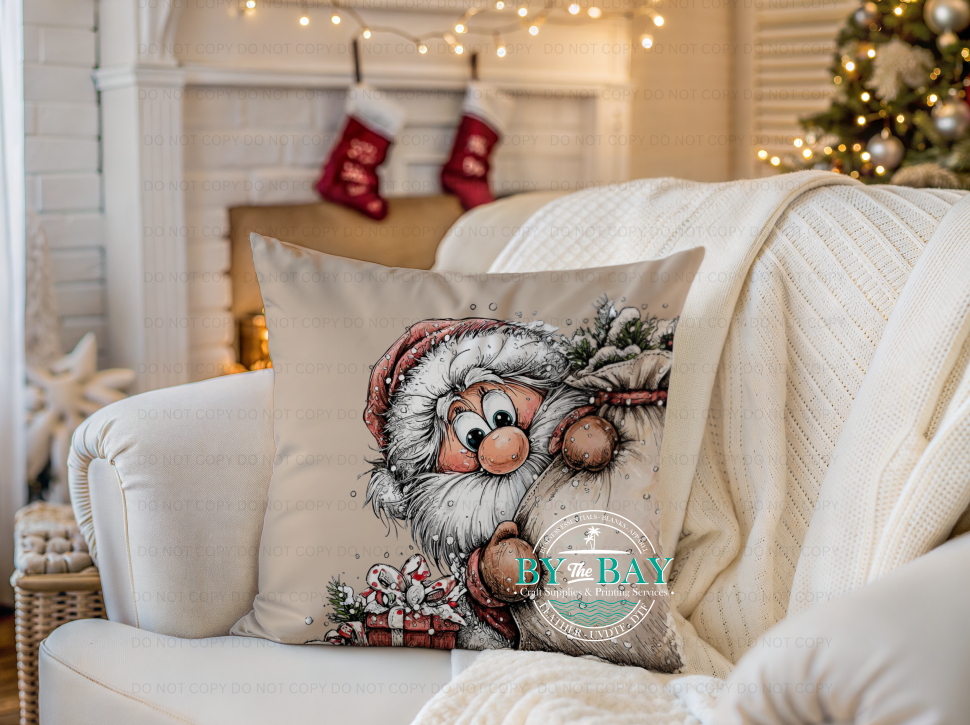 Peeking Santa 2 Sub Print (Various Sizes)