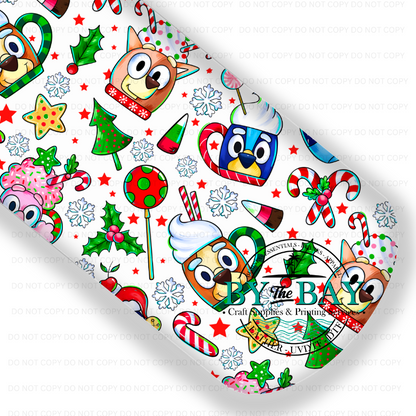 Blue Dog Christmas Coord 4  (Various Colourways)