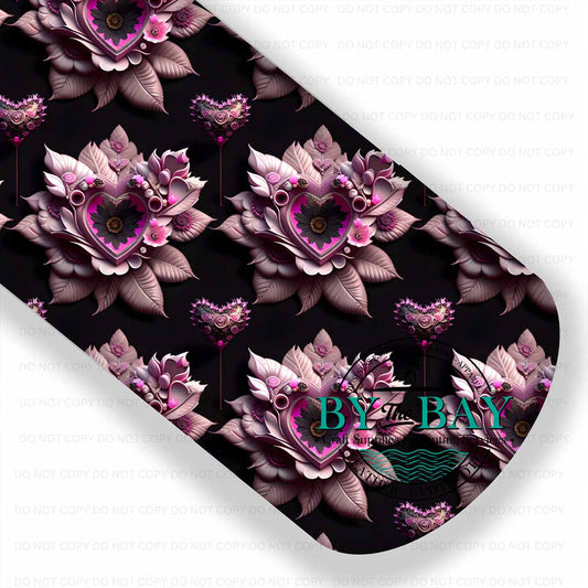 Shabby Chic Gothic Blk & Pink