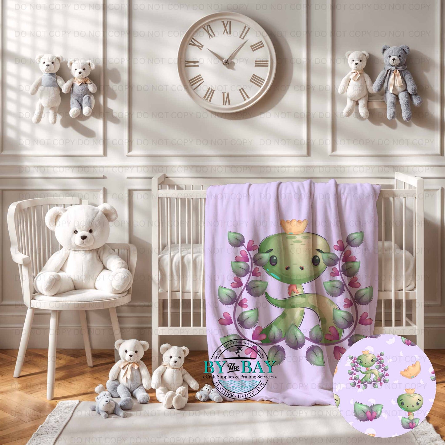 Purple Snake Squish Blanket