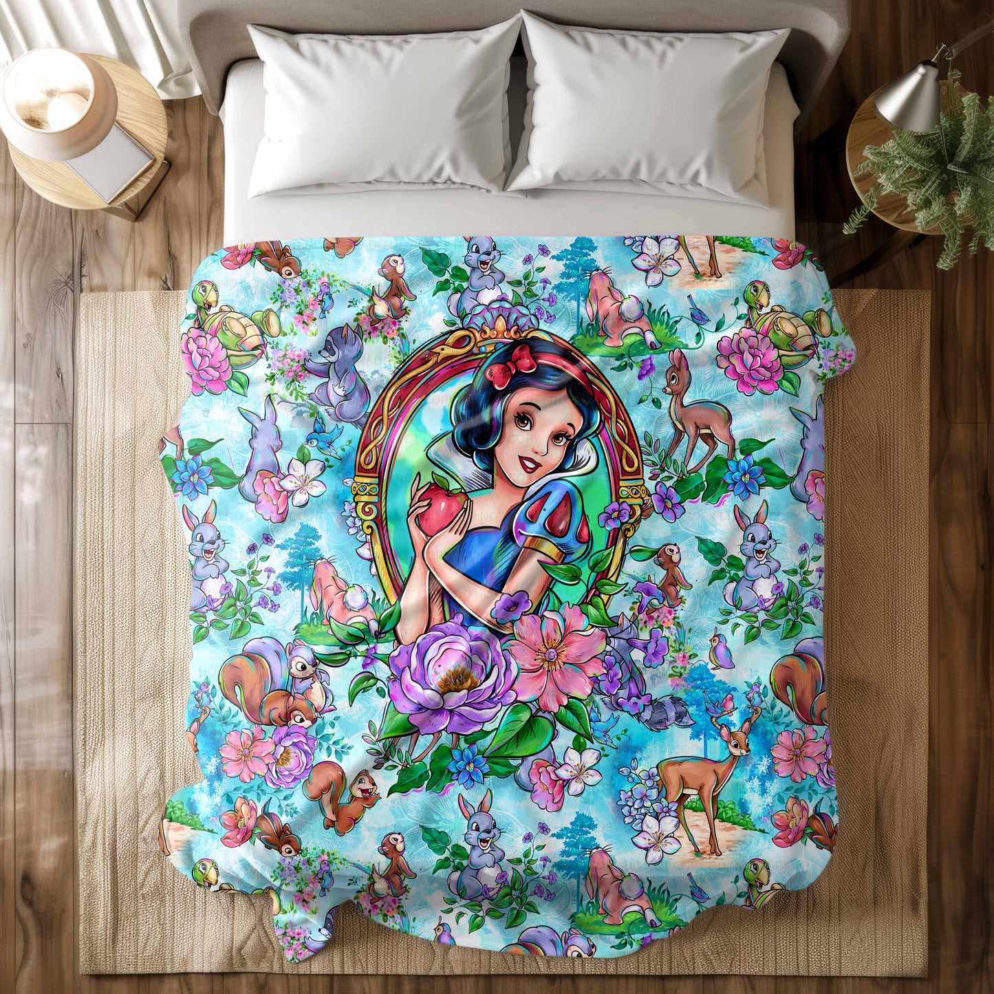 Apple Princess Squish Minky Blankets (Various Sizes)