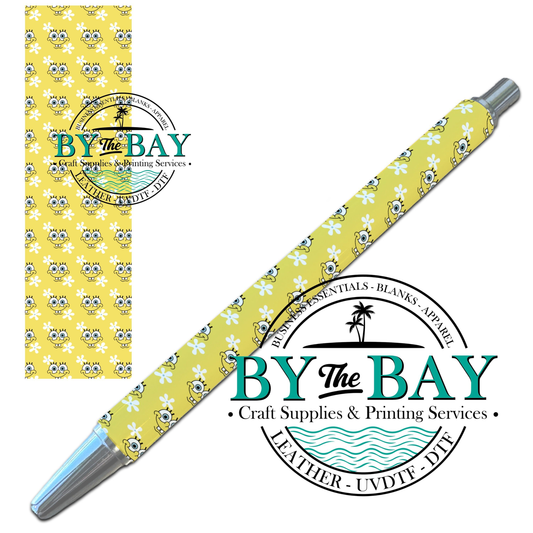 Sponge Yellow UVDTF Pen Wrap