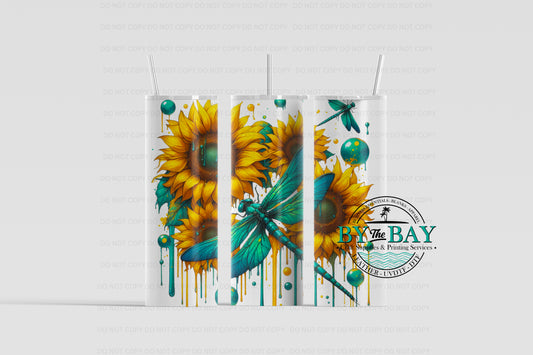 Sunflower Dragonfly Sub Print (Various Sizes)