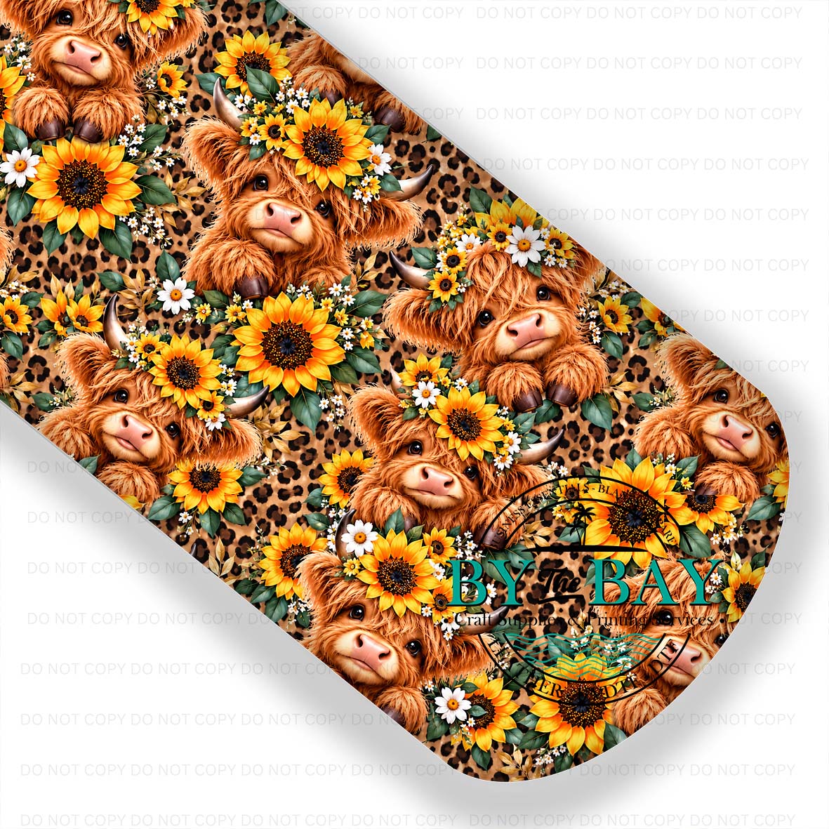 Sunflower Leopard Highland Cows