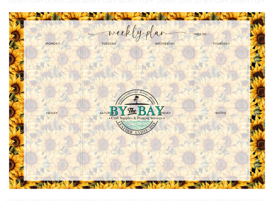 A3 Weekly Planners - Sunflowers