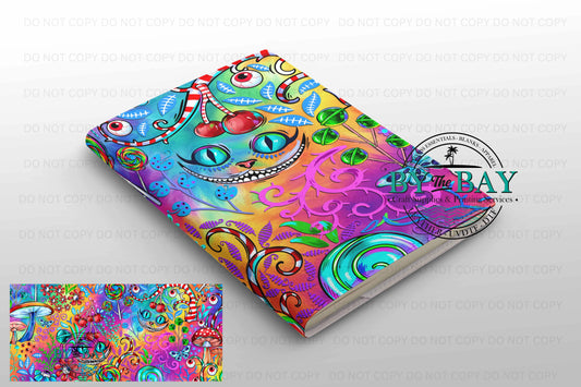 TB Smiley Cat - Ready made notepad Cover (Notepad & Pocket options available)