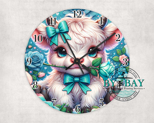Teal Highland Clock
