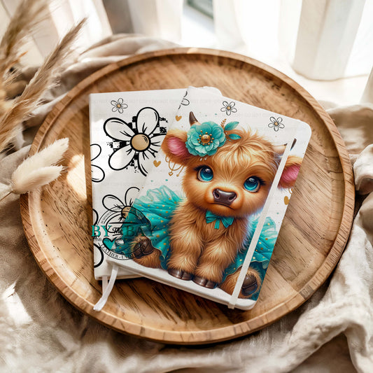 Teal Highland Tutu A6 (Ready made & DIY Notepad options available)